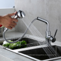 Manufacturer hot sales long neck pull out kitchen sink mixer taps